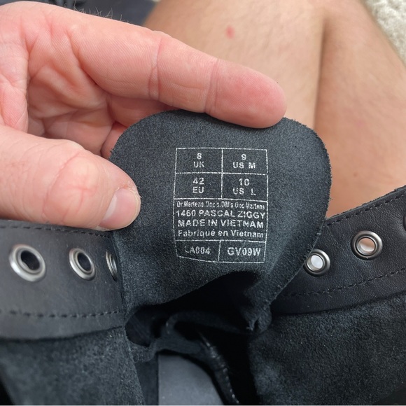 Dr. Doc Martens 1460 Pascal Ziggy “Black” New - Picture 7 of 7